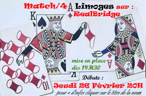 E-Trophée Match/4 sur RealBridge de Limoges