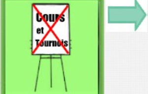 Tournois ou Cours annulés pour la journée