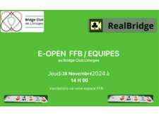 Match / 4 Realbridge jeudi 28 Novembre à 14 Heures