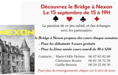 Saison 2026-2027 pour le Bridge à Nexon